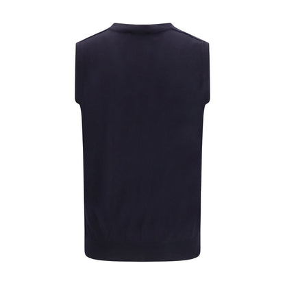 Blue Wool Oves Aries Sleeveles Sweater
