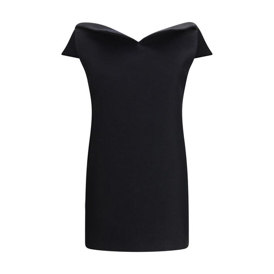 Black Wool Oves Aries Cocktail Dress