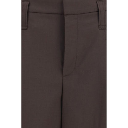Brown Wool Oves Aries Bermuda Shorts