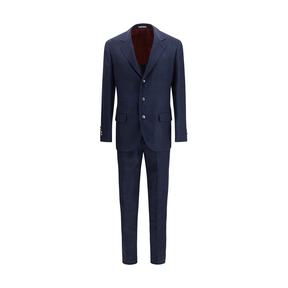 Blue Wool Oves Aries Two-Piece Suit