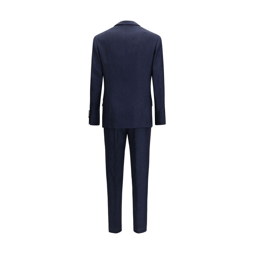 Blue Wool Oves Aries Two-Piece Suit