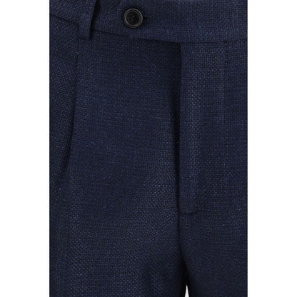Blue Wool Oves Aries Two-Piece Suit