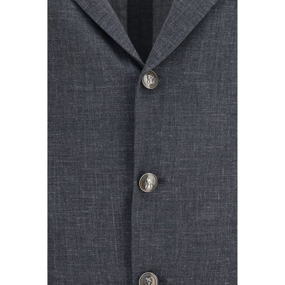 Gray Wool Oves Aries Blazer