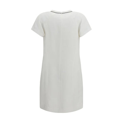 White Viscose Casual Dress