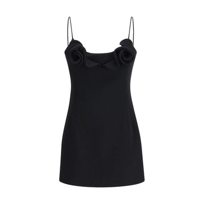 Black Wool Oves Aries Casual Dress