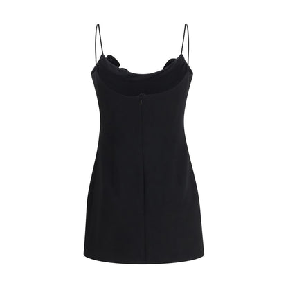 Black Wool Oves Aries Casual Dress