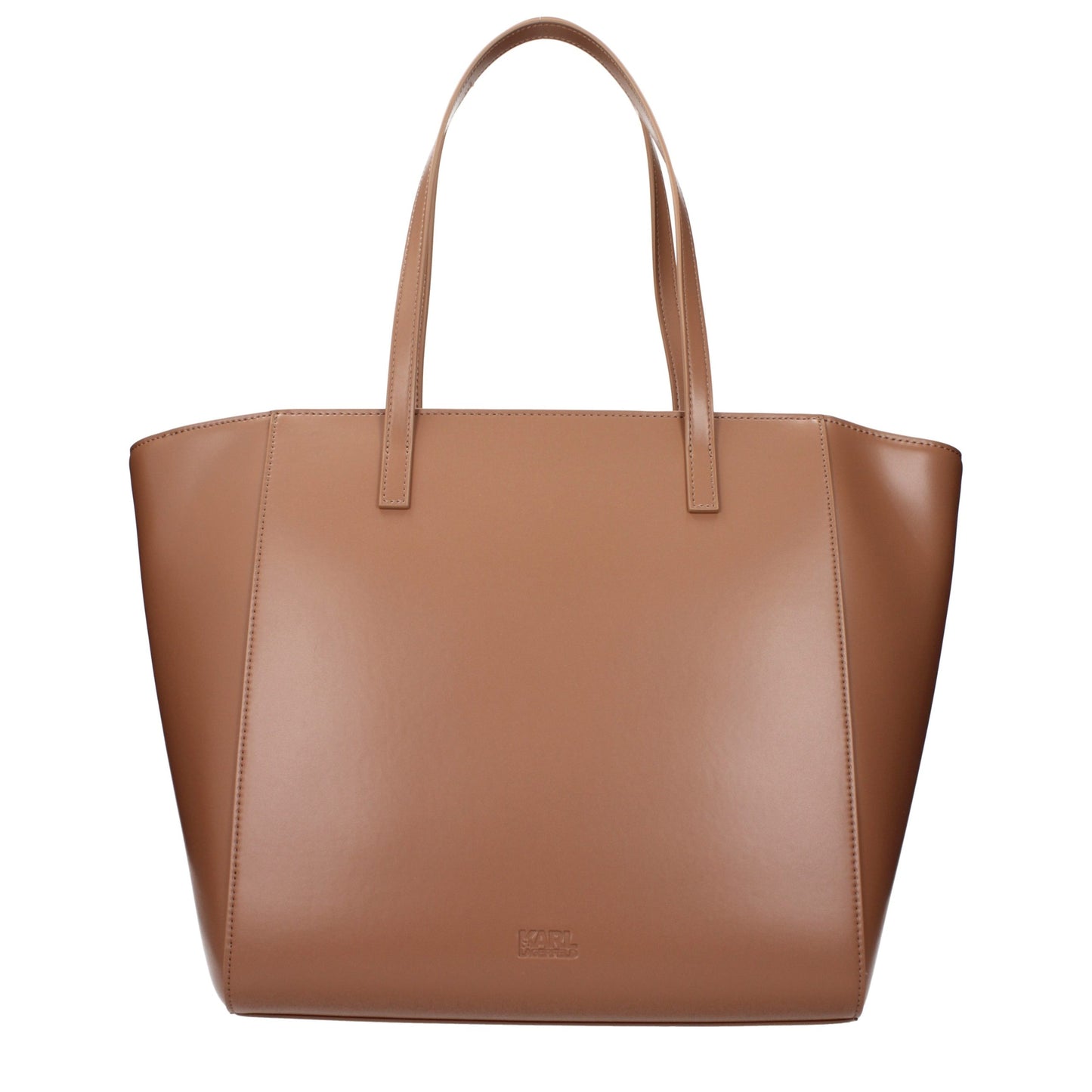 Brown Polyethylene Shoulder Bag