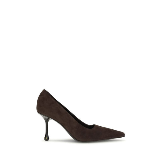 Brown Goatskin High Heel Pumps