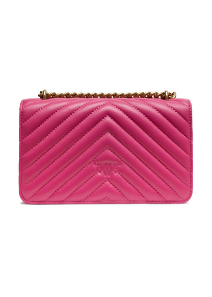 Pink Leather Love One Mini Shoulder Bag