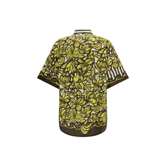 Multicolor Hemp Shortsleeve Shirt