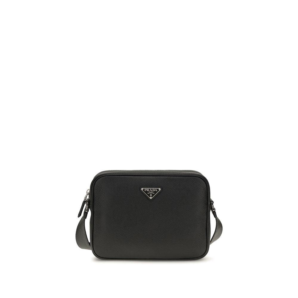 Black Calf Leather Bos Taurus Shoulder Bag