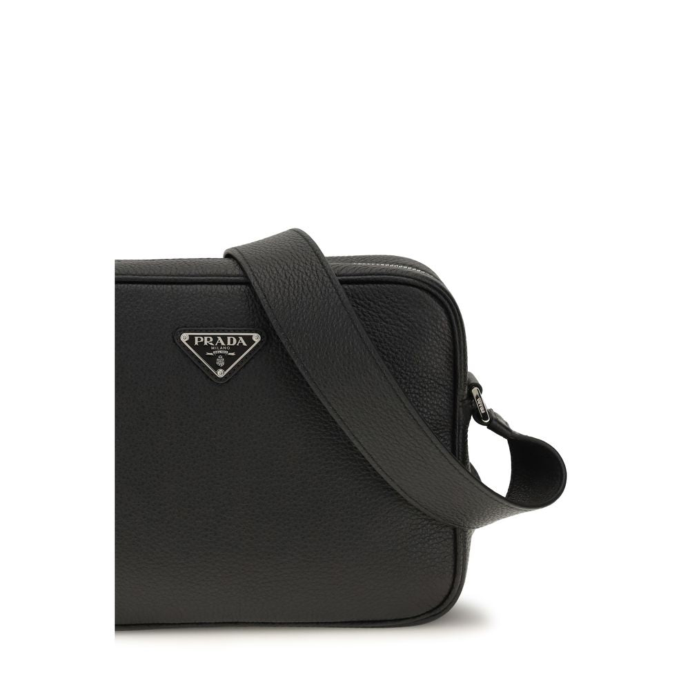 Black Calf Leather Bos Taurus Shoulder Bag