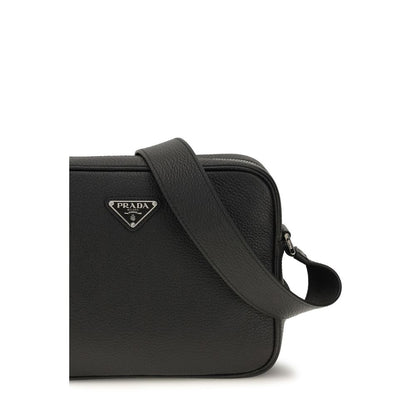 Black Calf Leather Bos Taurus Shoulder Bag