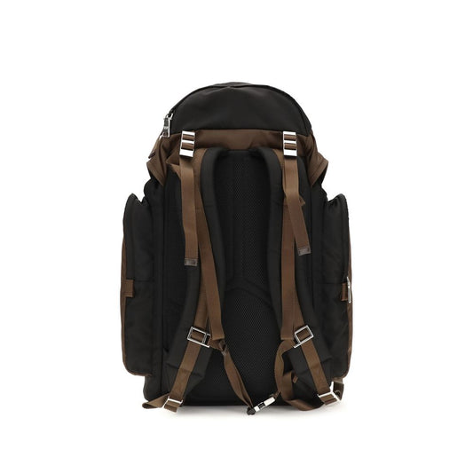 Brown Recycled Polyamide Backpack