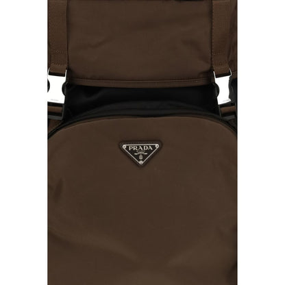 Brown Recycled Polyamide Backpack