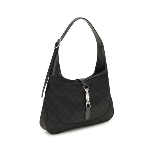 Black Fabric Shoulder Bag