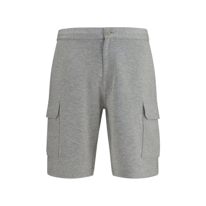 Gray Cotton Bermuda Shorts