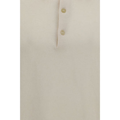 Beige Cotton Polo Shirt