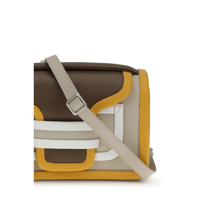 Orange Calf Leather Bos Taurus Shoulder Bag