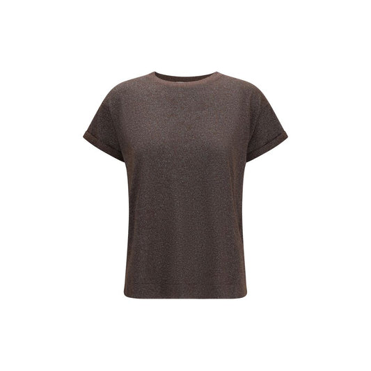 Brown Nylon T-Shirt