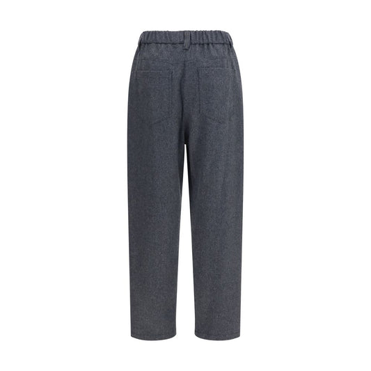 Gray Wool Oves Aries Casual Pants