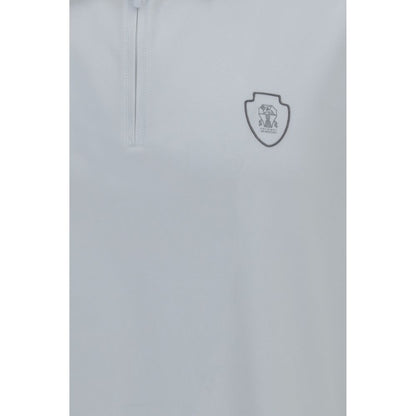 White Polyamide Polo Shirt