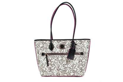 Dooney & Bourke Disney Medium Minnie Mouse Line Art Coated Cotton Tote Handbag