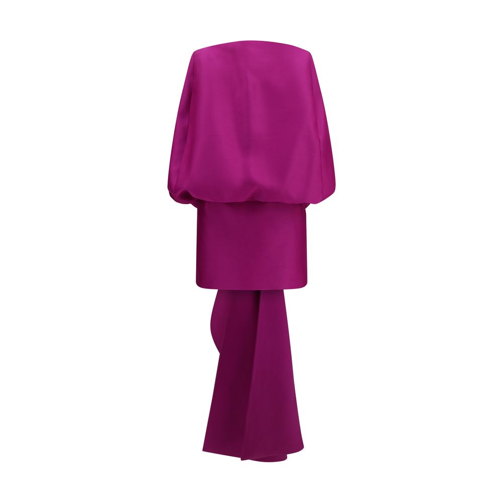 Purple Wool Oves Aries Cocktail Dress