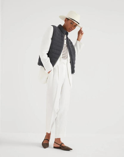 White Viscose Blazer