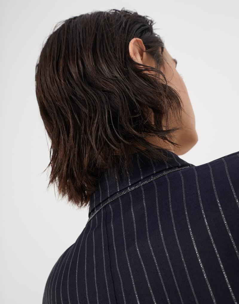 Bicolor Cotton Blazer