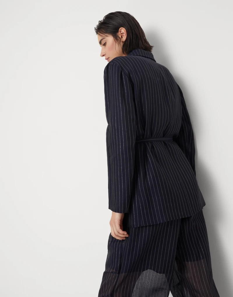 Bicolor Cotton Blazer