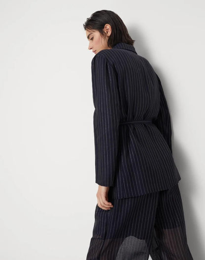 Bicolor Cotton Blazer