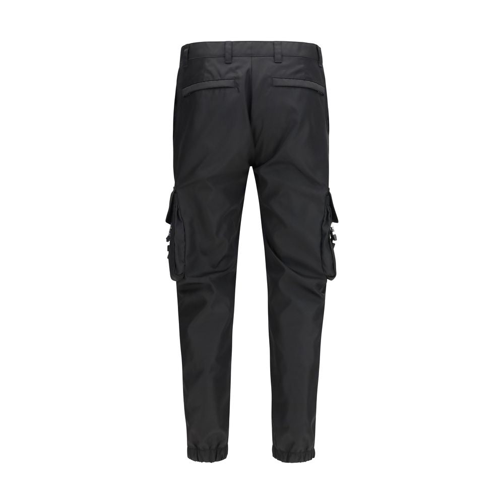 Black Polyamide Cargo Pants