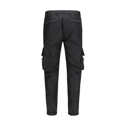 Black Polyamide Cargo Pants
