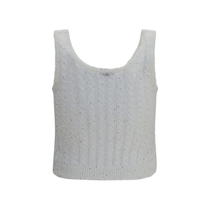 White Linen Tank Tops