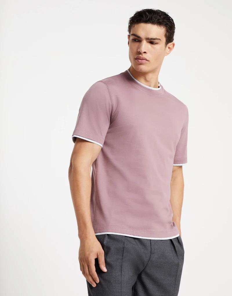 Bicolor Cotton T-Shirt