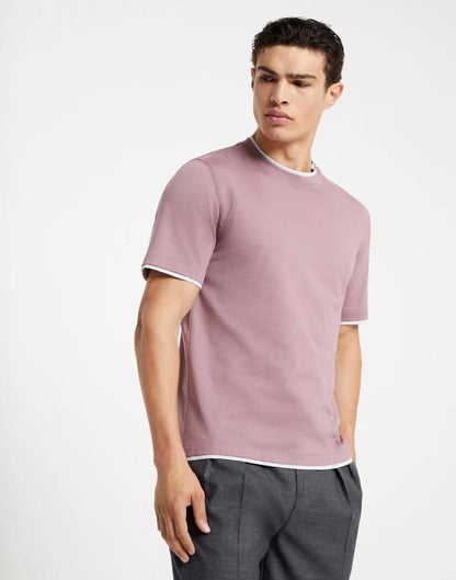 Bicolor Cotton T-Shirt