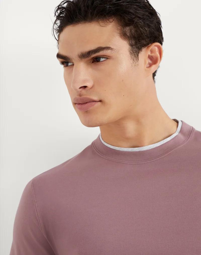 Bicolor Cotton T-Shirt