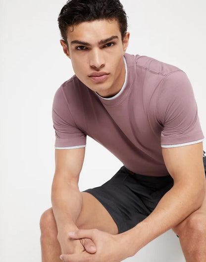 Bicolor Cotton T-Shirt