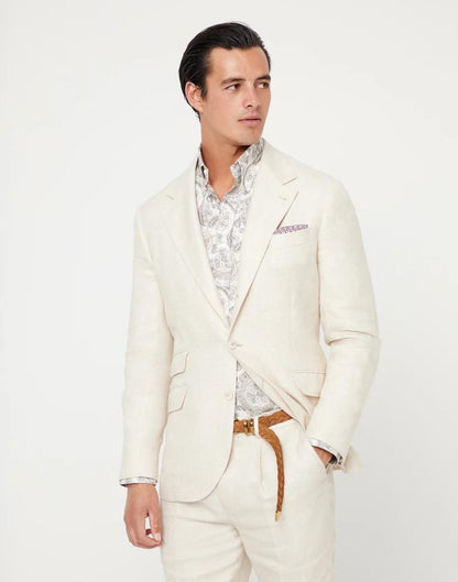 Green Linen Blazer