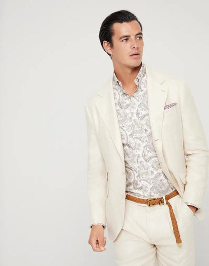 Green Linen Blazer
