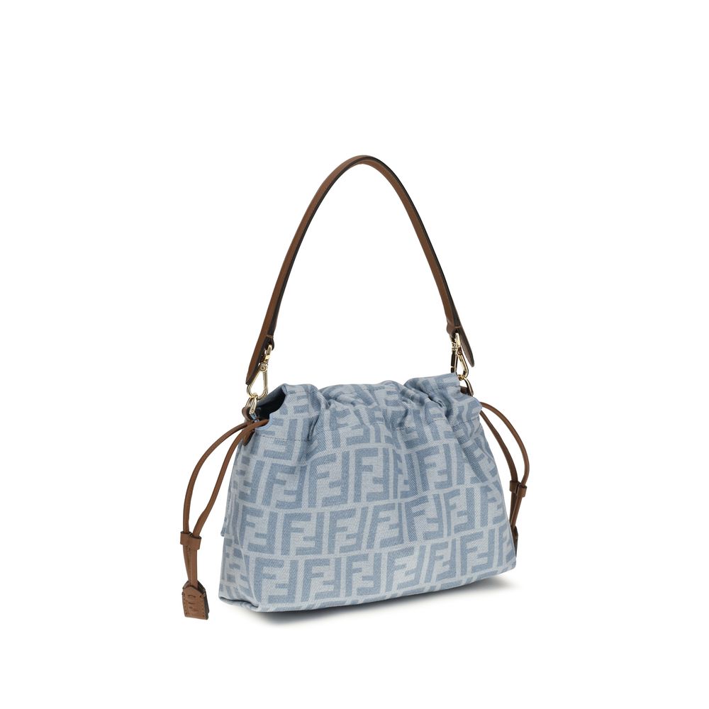 Blue Cotton Shoulder Bag