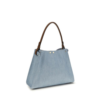 Blue Calf Leather Bos Taurus Handbag