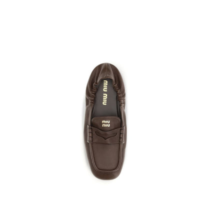 Brown Lamb Ovis Aries Aries Slip-On Loafers