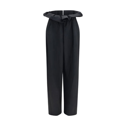Black Wool Oves Aries Casual Pants
