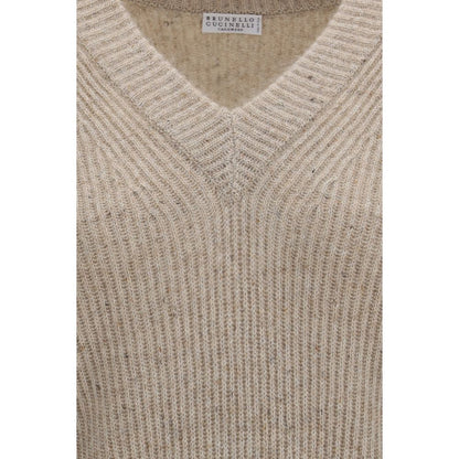 Beige Cashmere Sweatshirt