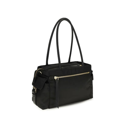 Black Polyamide Shoulder Bag