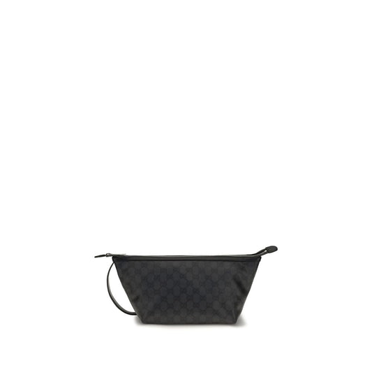 Black Fabric Clutch Bag