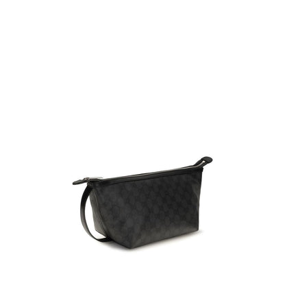 Black Fabric Clutch Bag