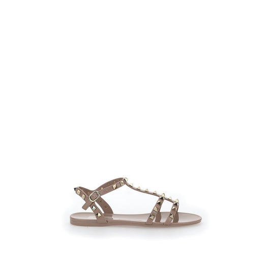 Pink Pvc Flat Sandals